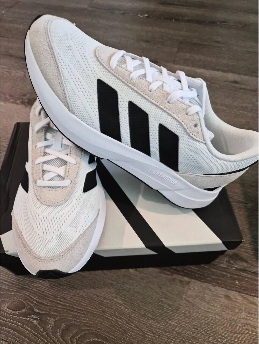 adidas Lightshift Cloud White Core Black Men's Size 9 Shoes JH9317 NIB